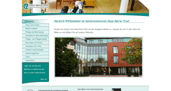 Desktop Screenshot of haus-maria-trost.de